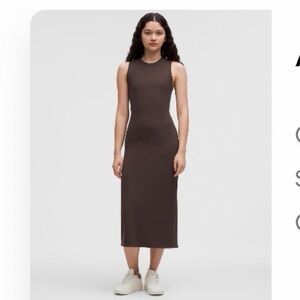 Lululemon All Align ribbed dress in Espresso